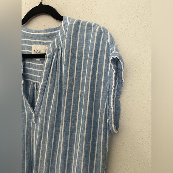 Rails Emma St Germain Stripe Sky blue white stripes Small - Picture 5 of 10